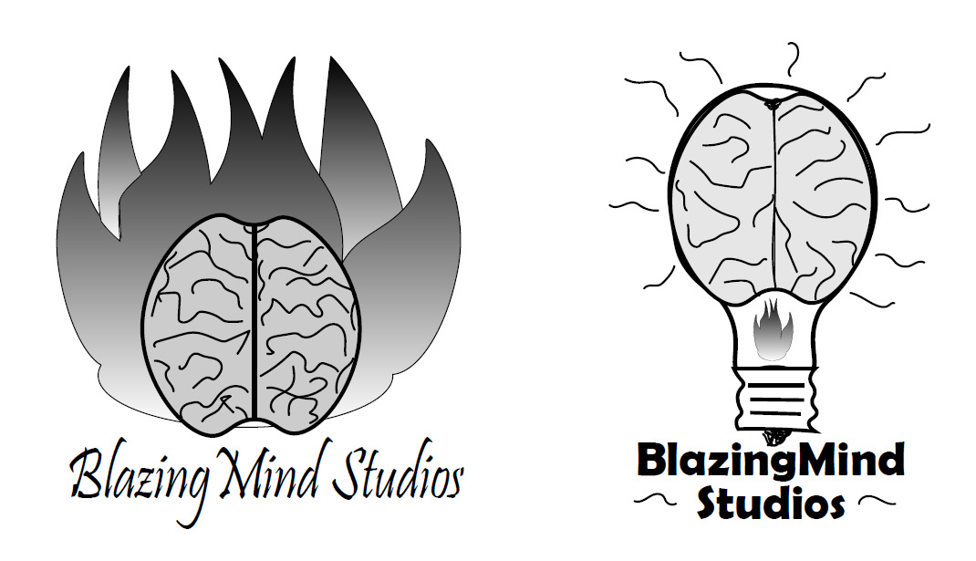 BlazingMind Studios logo design